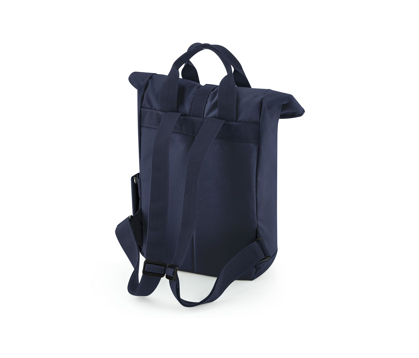 RECYCLED MINI TWIN HANDLE ROLL-TOP LAPTOP BACKPACK